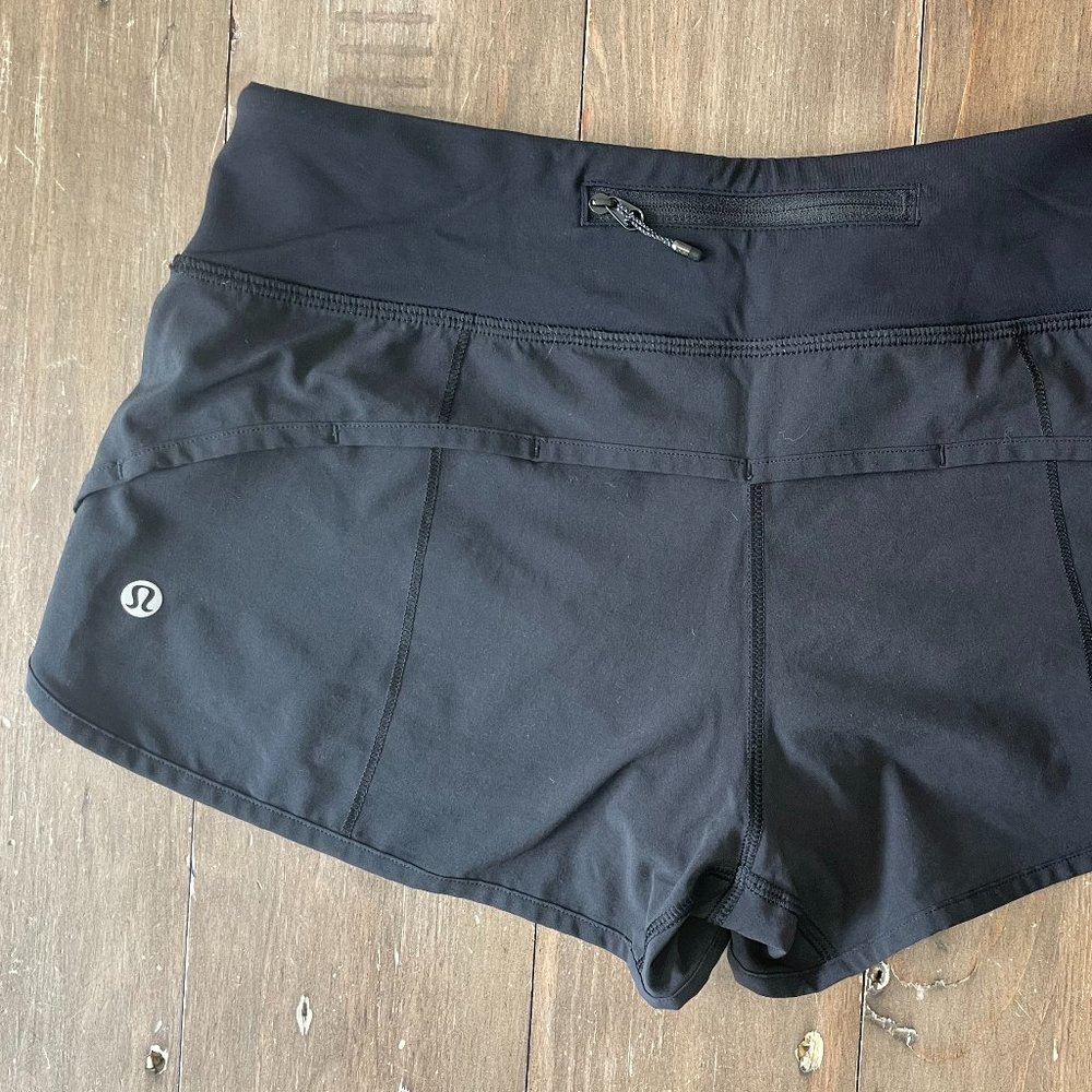 Lululemon lined shorts - 4", Black, size 4